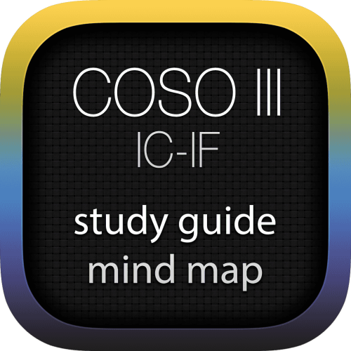 COSO - Internal Control (IC) Integrated Framework (IF) interactive study guide mind map logo