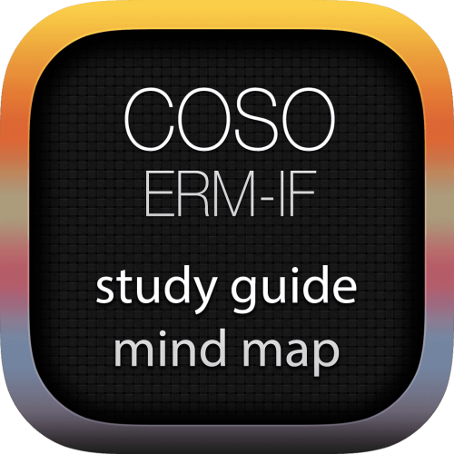 COSO Enterprise Risk Management (ERM) Integrated Framework (IF) interactive study guide mind map logo