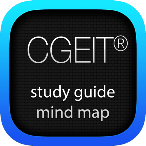 Certified in the Governance of Enterprise IT (CGEIT) interactive study guide mind map logo
