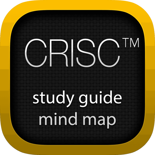 Certified in Risk and Information Systems Control (CRISC) interactive study guide mind map logo