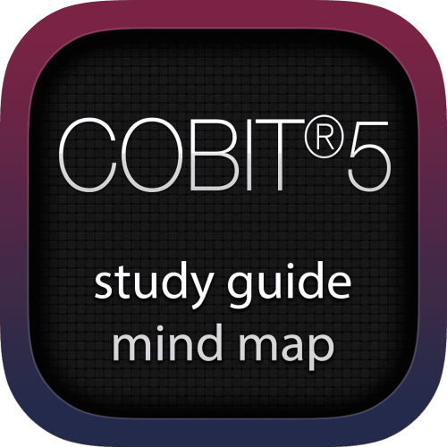 Control Objectives for Information and related Technology 5 (COBIT5) interactive study guide mind map logo
