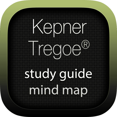 Kepner-Tregoe interactive study guide mind map logo