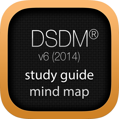 DSDM Agile Project Framework (AgilePF) interactive study guide mind map logo
