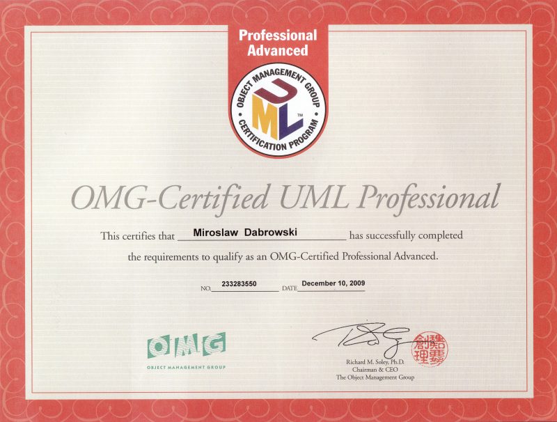 OCUPA - OMG Certified UML Professional - Advanced