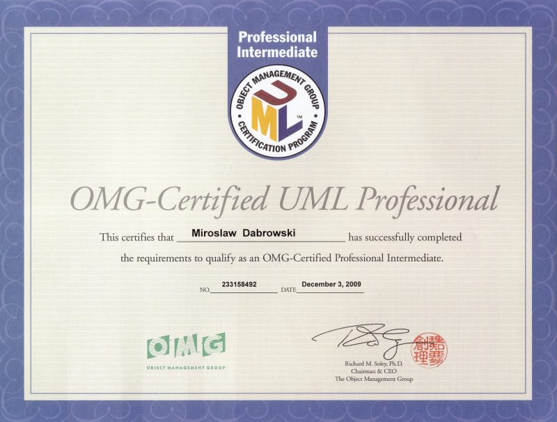 OCUPI - OMG Certified UML Professional - Intermediate
