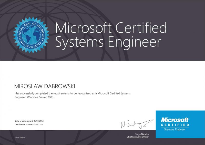 Microsoft-Certified-Systems-Engineer-(MCSE)-WS2003