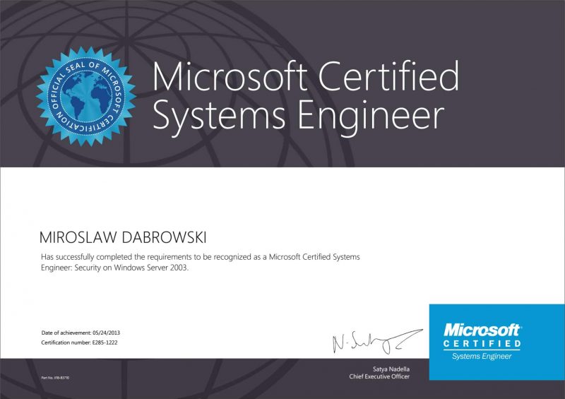 Microsoft-Certified-Systems-Engineer---Security-(MCSE-S)-WS2003