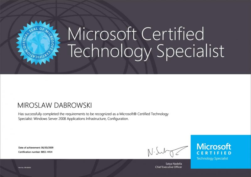 Microsoft-Certified-Technology-Specialist-(MCTS)-WS2008-Applications-Infrastructure