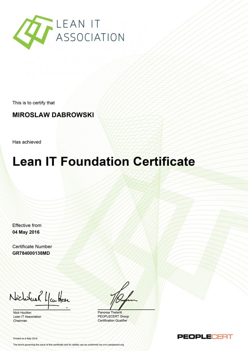 LITA - Lean IT Foundation