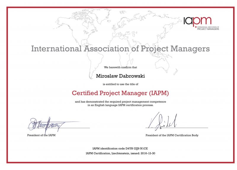 CPM - Certified Project Manager