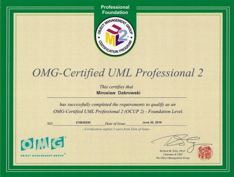 OCUPF2 - OMG Certified UML 2 Professional - Fundamental