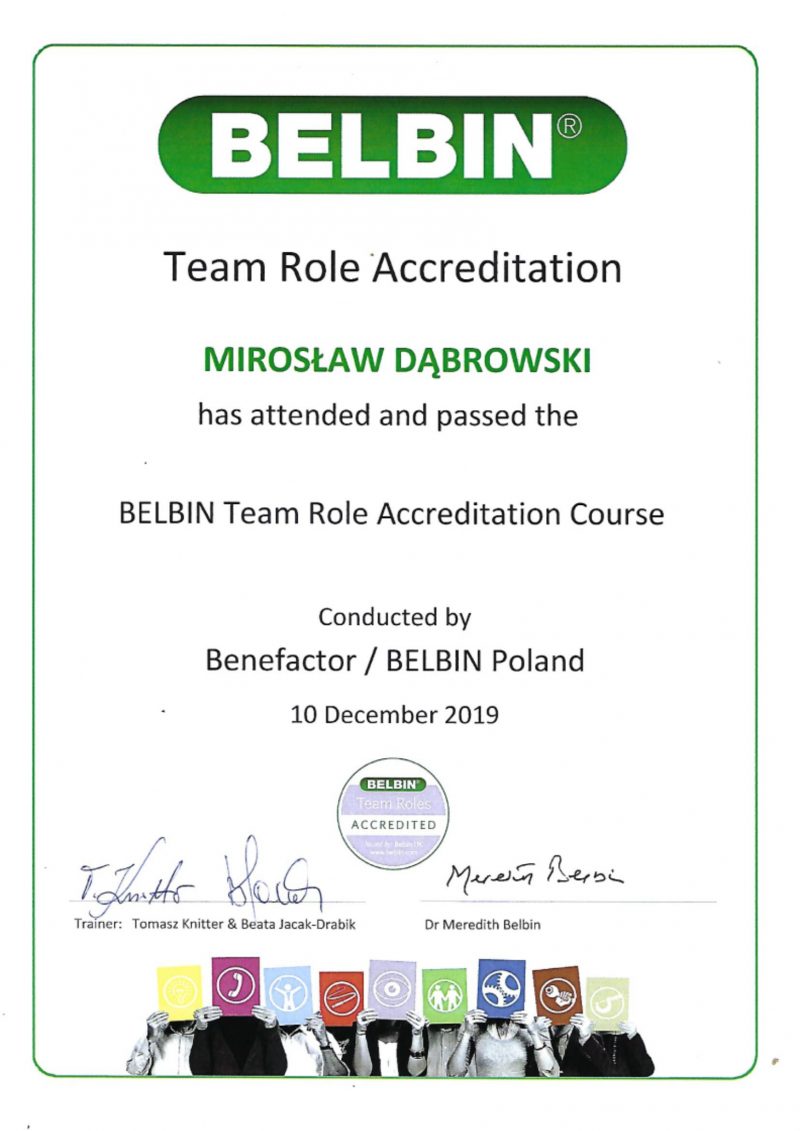 BELBIN Team Roles Accredited Trainer and Coach