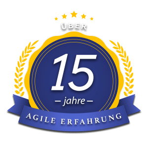 15 Jahre Agile Erfahrung Badge