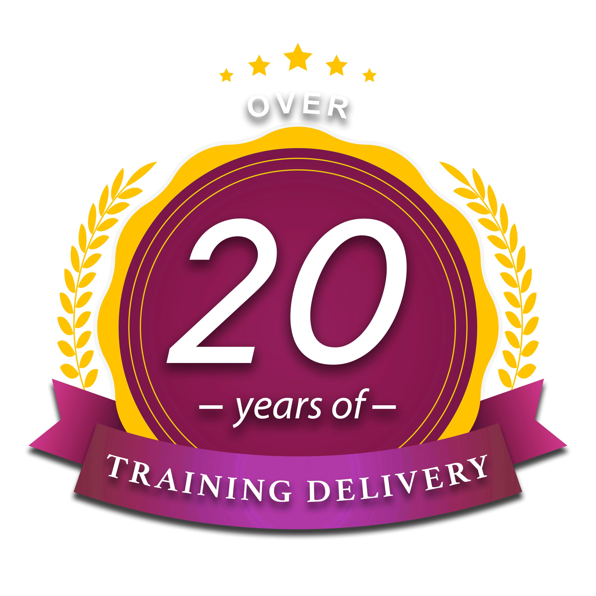 20 Years of Training Delivery Badge
